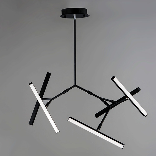 Robotica 5-Light LED Pendant in Black by ET2 Lighting
