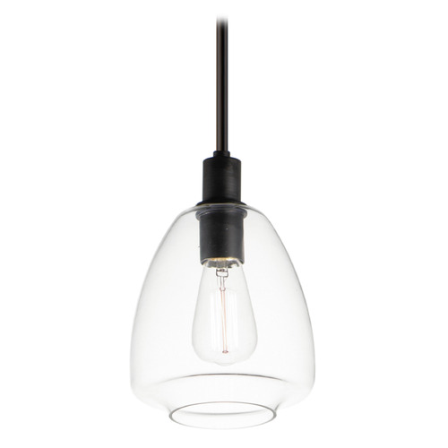 Maxim Lighting Babylon Black Mini-Pendant Light with Bowl / Dome Shade