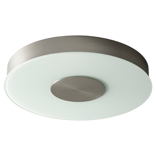Oxygen Dione 15-Inch LED Flush Mount in Satin Nickel by Oxygen Lighting 32-664-24