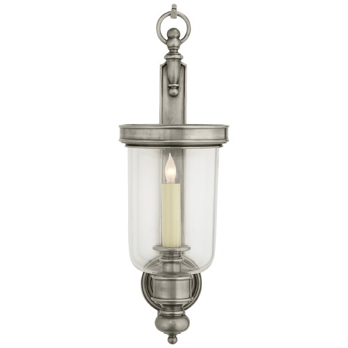 Visual Comfort Signature Collection E.F. Chapman Georgian Hurricane Sconce in Nickel by Visual Comfort Signature CHD2102AN