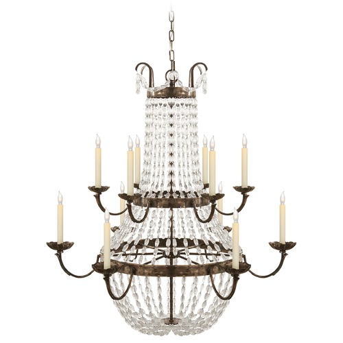 E.F. Chapman Paris Flea Market Chandelier in Silver by Visual Comfort Signature