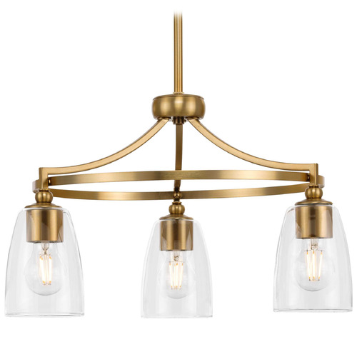 Progress Lighting Elara 4-Light Brushed Bronze Chandelier