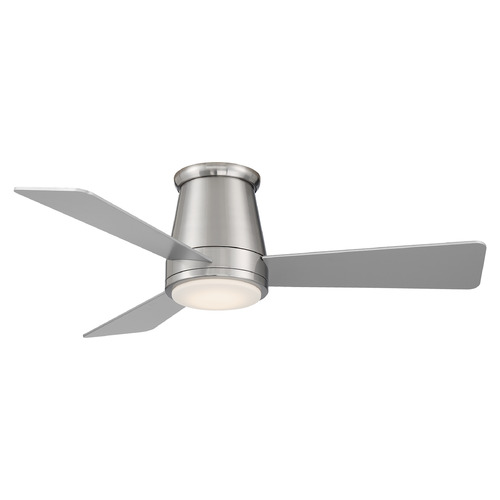 WAC Lighting Hug 44-Inch Flush Mount LED Fan in Brushed Nickel by WAC Lighting F-036L-BN