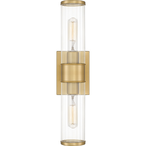 Quoizel Lighting Nova Sconce in Aged Brass by Quoizel Lighting QW16128AB