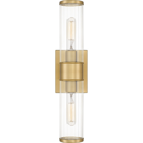 Nova Sconce in Aged Brass by Quoizel Lighting