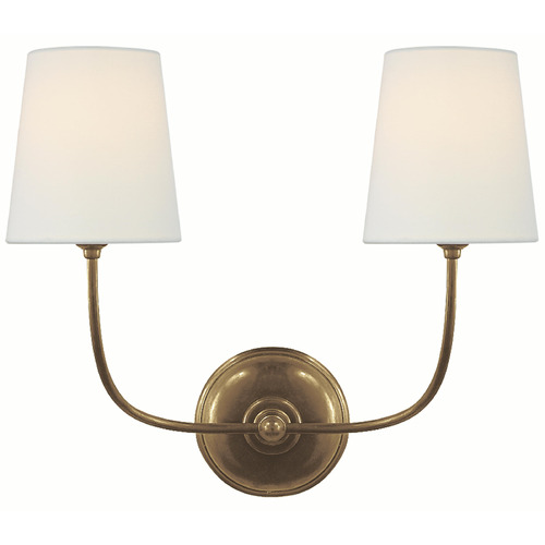 Visual Comfort Signature Collection Visual Comfort Signature Collection Thomas O'brien Vendome Hand-Rubbed Antique Brass Sconce TOB2008HAB-L