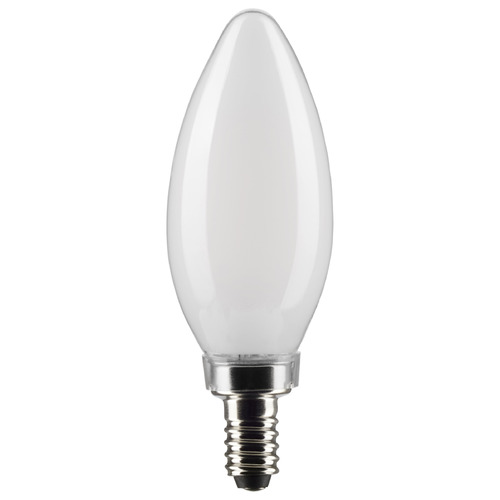 5.5W B11 E12 Base Frosted LED Light Bulb in 4000K by Satco Lighting