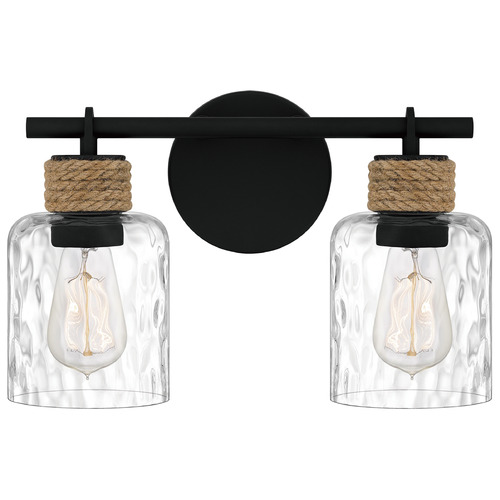 Baltic Matte Black Bathroom Light by Quoizel Lighting