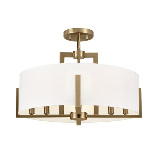 Kichler Lighting Malen Champagne Bronze Semi-Flush Mount Light by Kichler Lighting 52592CPZ