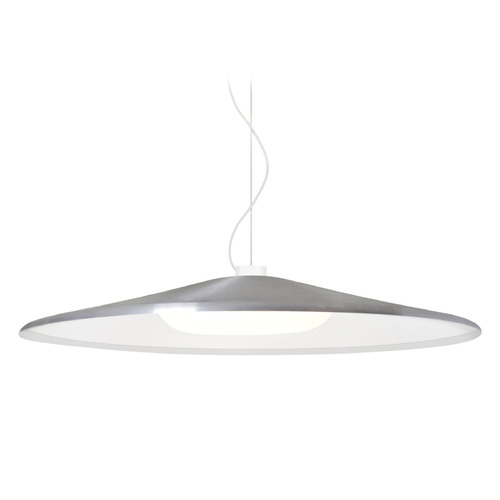 Besa Lighting Swan White LED Pendant Light with Coolie Shade