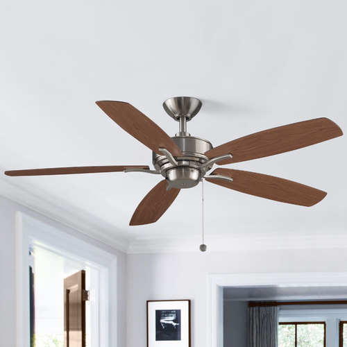 Aire Deluxe 52-Inch Fan in Brushed Nickel by Fanimation Fans