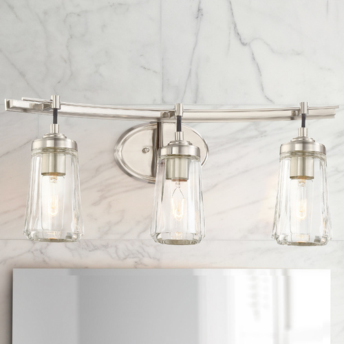 Poleis 24-Inch Vanity Light in Brushed Nickel by Minka Lavery