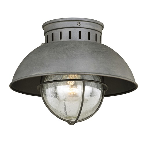 Vaxcel Lighting Seeded Glass Outdoor Ceiling Light Gray by Vaxcel Lighting T0264