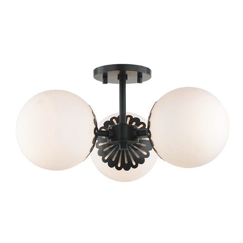 Paige Old Bronze Semi-Flush Mount by Mitzi by Hudson Valley