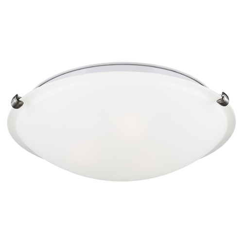 Clip Ceiling Flush Mount Brushed Nickel LED Flush Mount by Generation Lighting