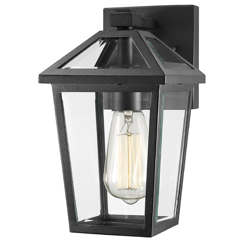 Z-Lite Talbot Black Outdoor Wall Light by Z-Lite 579S-BK