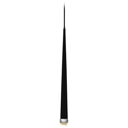 Matteo Lighting Renaie Matte Black LED Pendant by Matteo Lighting C62701MB