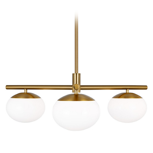 Visual Comfort Studio Collection Ellen Degeneres Lune Burnished Brass LED Chandelier