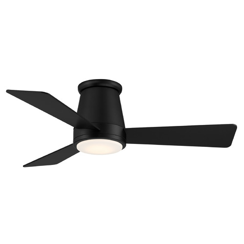 WAC Lighting Hug 44-Inch Flush Mount LED Fan in Matte Black by WAC Lighting F-036L-MB