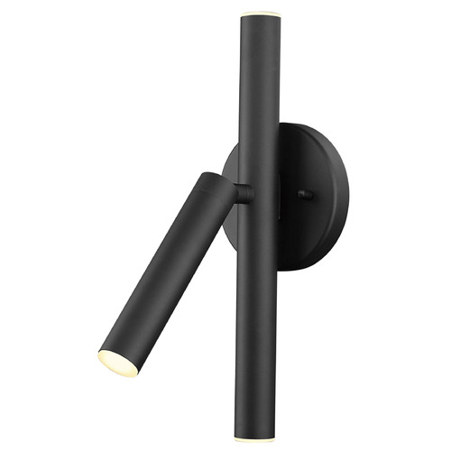 Z-Lite Forest Matte Black LED Sconce by Z-Lite 917-3S-MB-LED