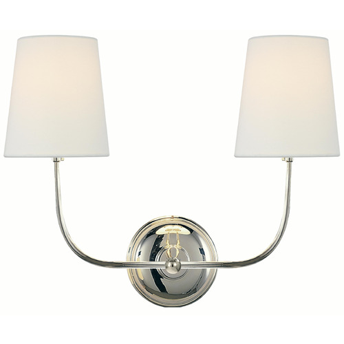 Visual Comfort Signature Collection Thomas O'brien Vendome Polished Nickel Sconce