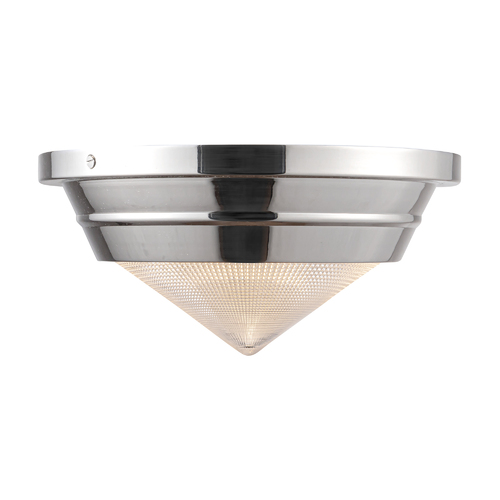 Willard 10-Inch Flush Mount in Polished Nickel by Alora Lighting