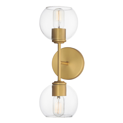 Maxim Lighting Knox Natural Aged Brass Sconce by Maxim Lighting 21632CLNAB