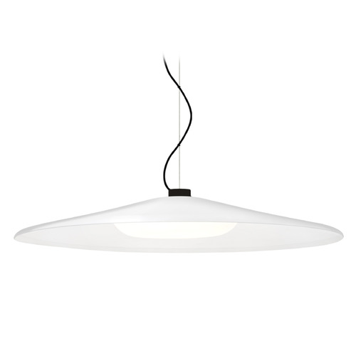 Besa Lighting Besa Lighting Swan Black LED Pendant Light with Coolie Shade 1KX-SWANWH-LED-BK