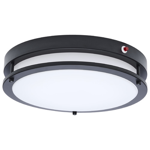 Nuvo Lighting Glamour Black LED Flushmount Light