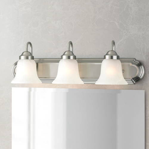 Traditional Bath Light in Brushed Nickel by Progress Lighting