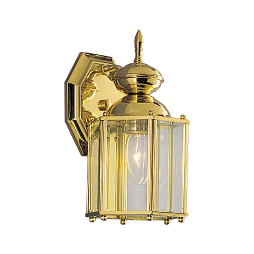 BrassGUARD Outdoor Wall Light in Polished Brass by Progress Lighting