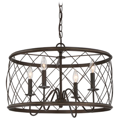 Quoizel Lighting Dury Palladian Bronze Pendant by Quoizel Lighting RDY2821PN