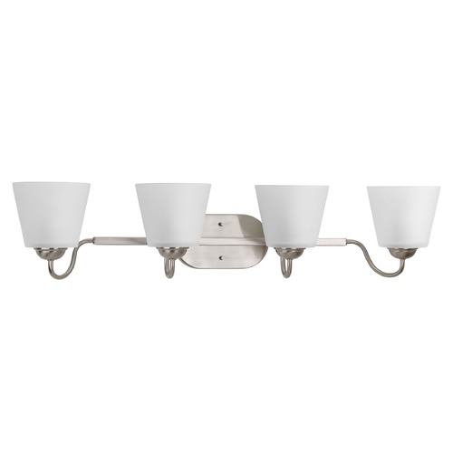 Progress Lighting Arden Brushed Nickel Bathroom Light by Progress Lighting P2130-09