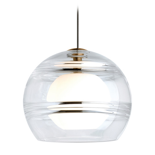 Sedona Monopoint Pendant in Aged Brass by Visual Comfort Modern