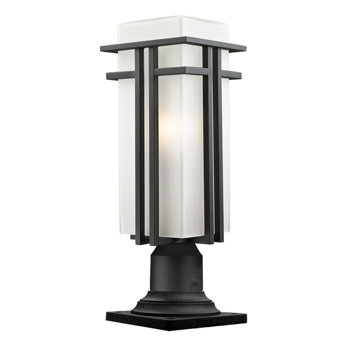 Z-Lite Abbey Black Post Light by Z-Lite 549PHBR-533PM-BK