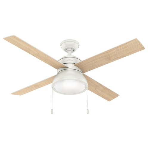 52-Inch Loki Fan in Fresh White by Hunter Fan Company