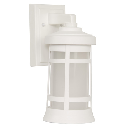 Resilience Lanterns Textured White Outdoor Wall Light by Craftmade Lighting