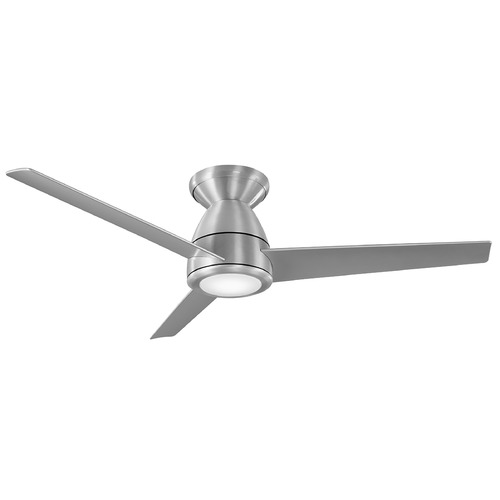 Modern Forms by WAC Lighting Tip-Top 52-Inch LED Outdoor Hugger Fan in Brushed Aluminum 3000K by Modern Forms FH-W2004-52L-BA