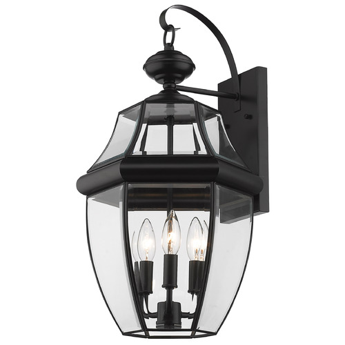 Z-Lite Westover Black Outdoor Wall Light by Z-Lite 580B-BK