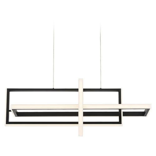 Bordo 38-Inch Linear LED Chandelier in Black by Eurofase Lighting