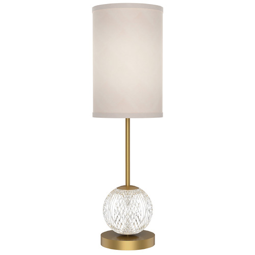 Marni 21.50-Inch Table Lamp in Natural Brass by Alora Lighting