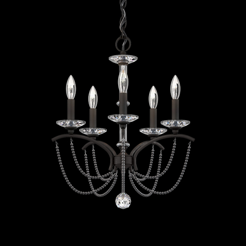 Priscilla Black Chandelier by Schonbek Lighting