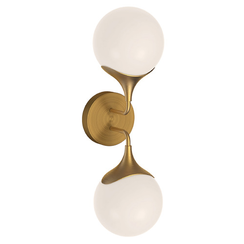 Alora Lighting Nouveau 19.38-Inch Wall Sconce in Aged Gold by Alora Lighting WV505219AGOP