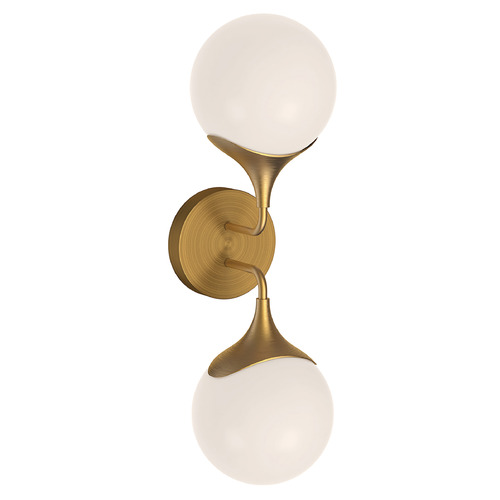 Nouveau 19.38-Inch Wall Sconce in Aged Gold by Alora Lighting