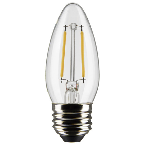 Satco Lighting 3W B11 E26 Clear LED Light Bulb in 2700K by Satco Lighting S21282