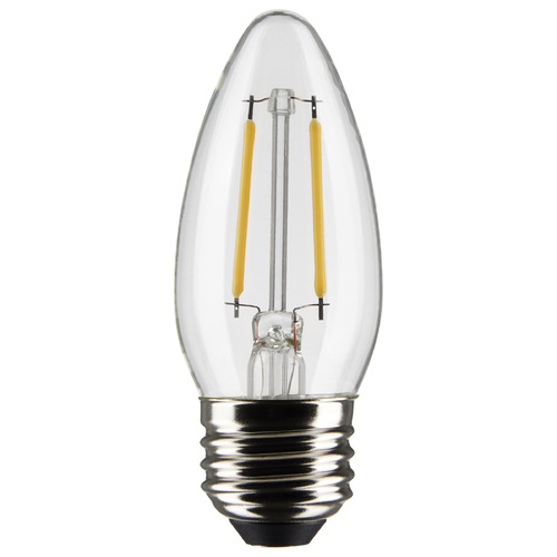 3W B11 E26 Clear LED Light Bulb in 2700K by Satco Lighting