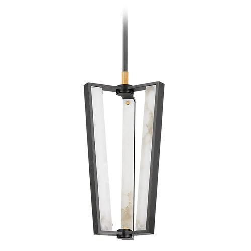 Edgemere LED Pendant in Brass & Distressed Bronze by Hudson Valley