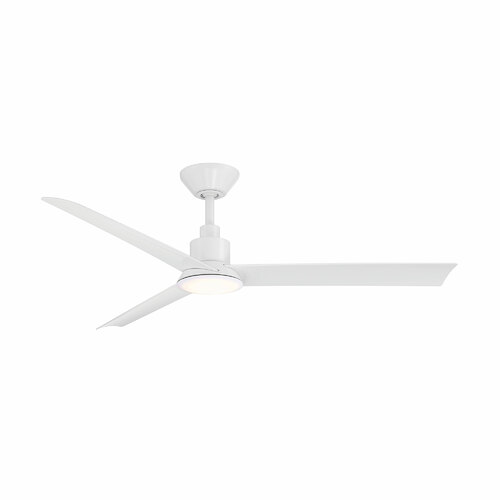WAC Lighting Flair 56-Inch 4CCT LED Outdoor Fan in Matte White by WAC Lighting F-103L-MW