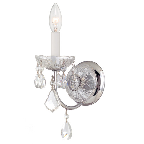 Crystorama Lighting Crystorama Lighting Imperial Polished Chrome Sconce 3221-CH-CL-S