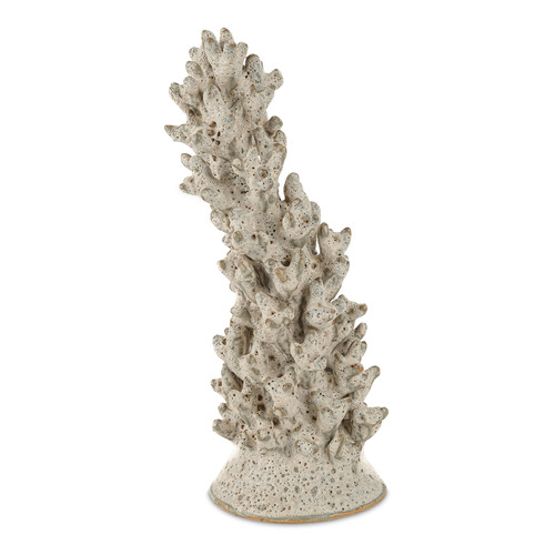 Currey and Company Staghorn White Sculpture